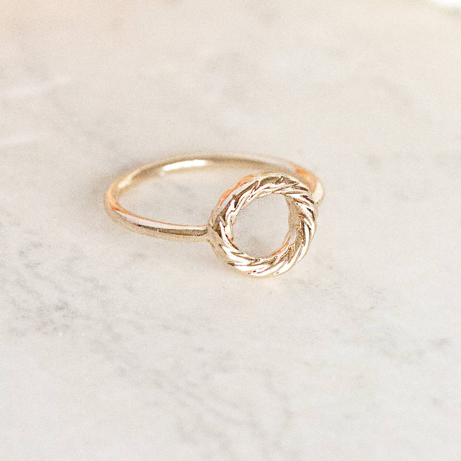 circle karma ring by junk jewels