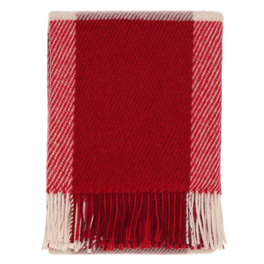 Sainsbury's Red Check Throw at Timothy Kyle blog