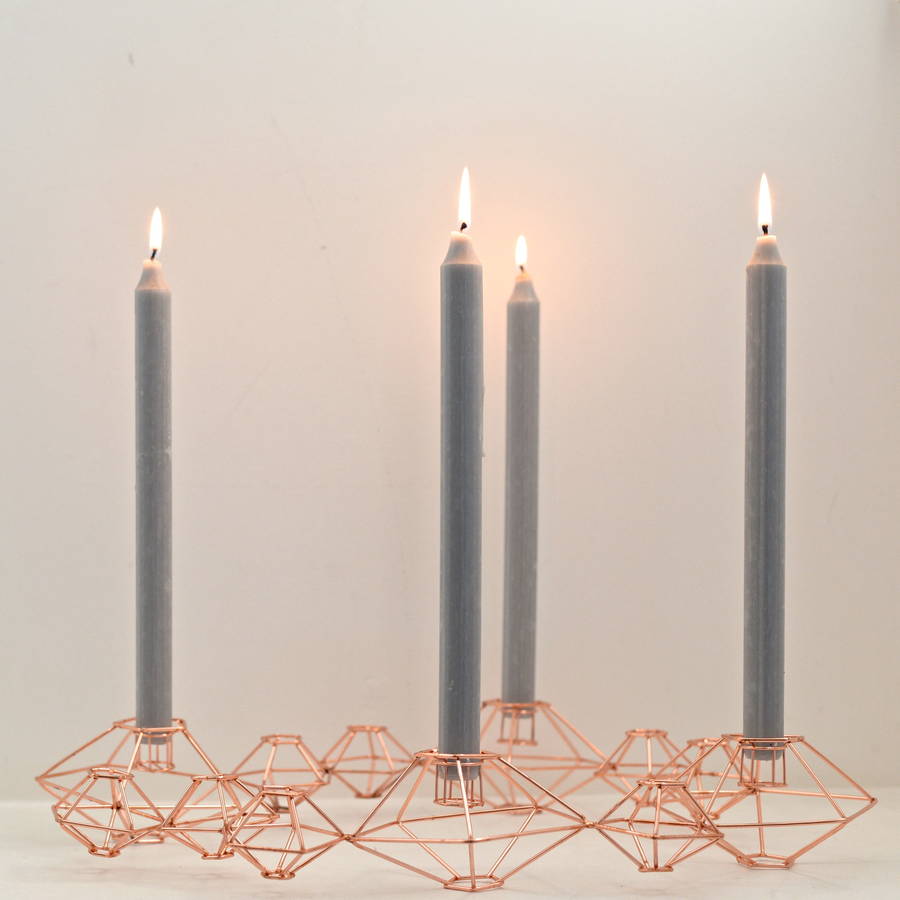 copper danish candle holder by the forest & co