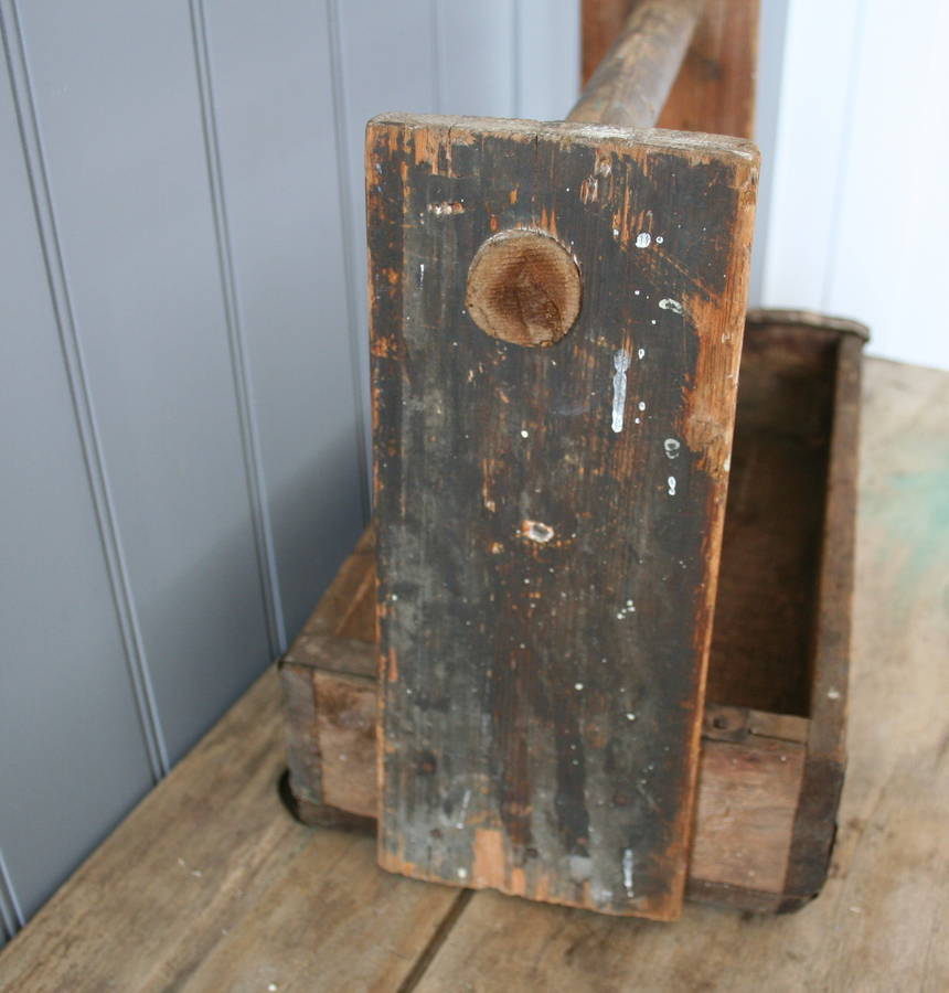 a wooden tool tray by homestead store