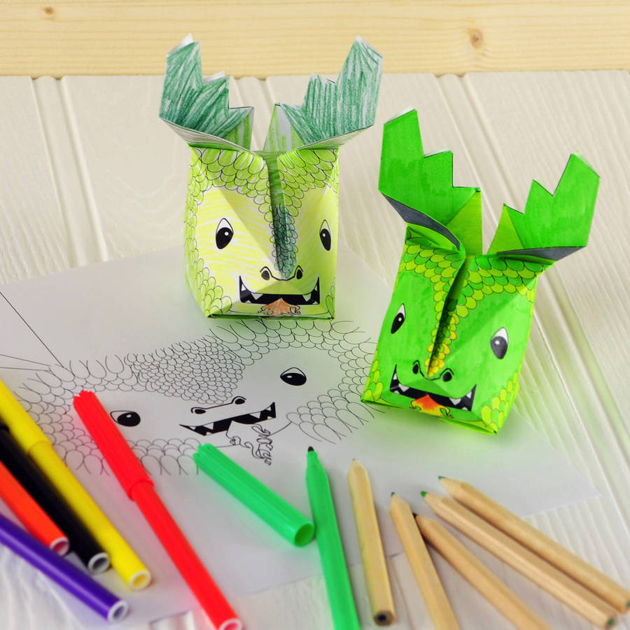 fairytale animals origami craft kit by popagami