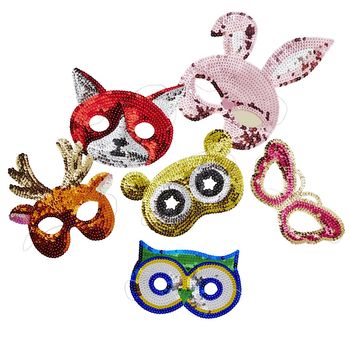 Kids Assorted Sequin Masks