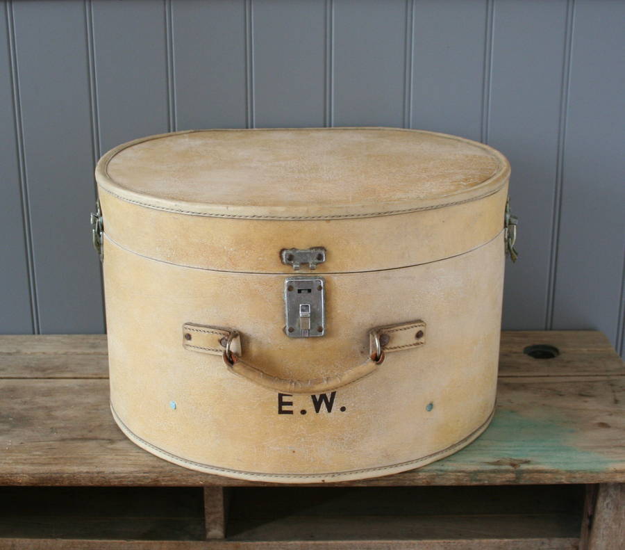 a vintage hat box by homestead store
