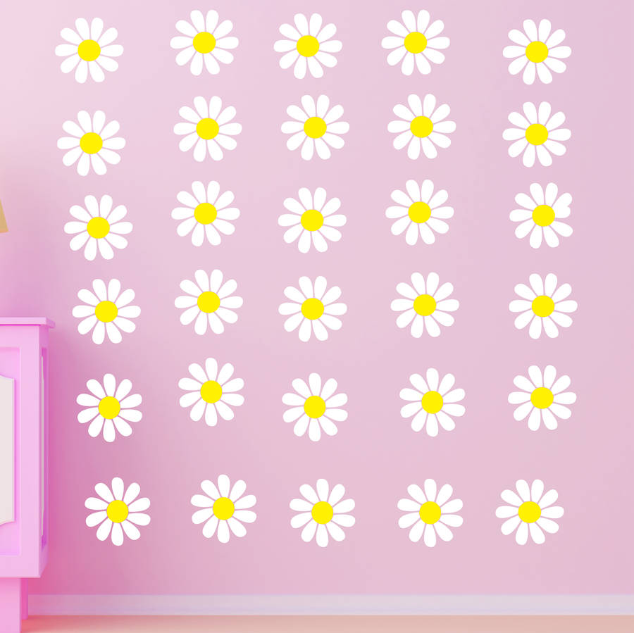 daisy wall stickers by parkins interiors