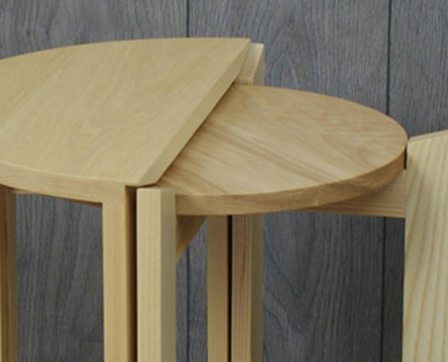 nesting tables three coffee tables in one by griffin and sinclair