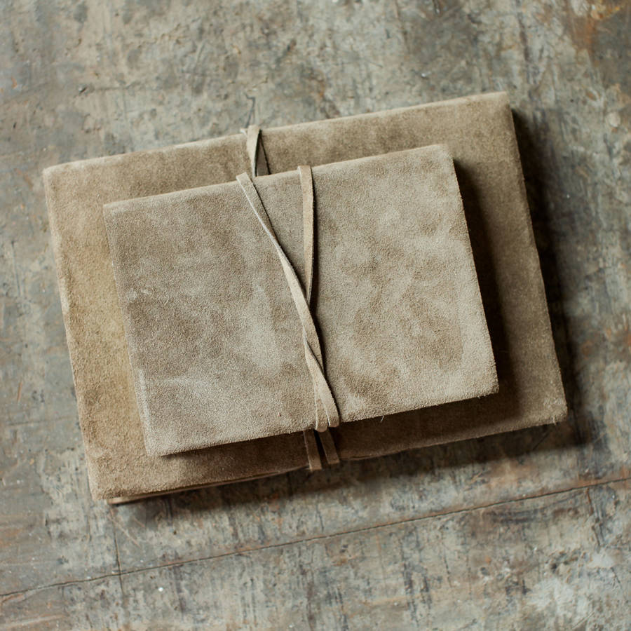 suede journal by nkuku