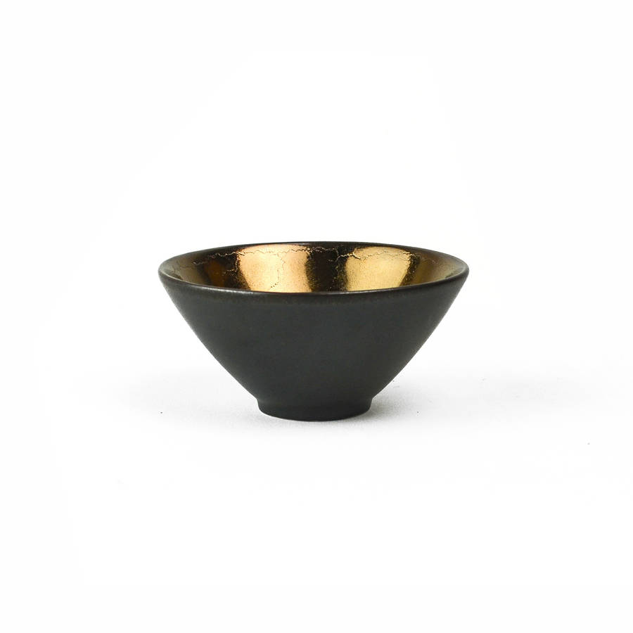 bronze glaze ceramic dip bowl by nom living