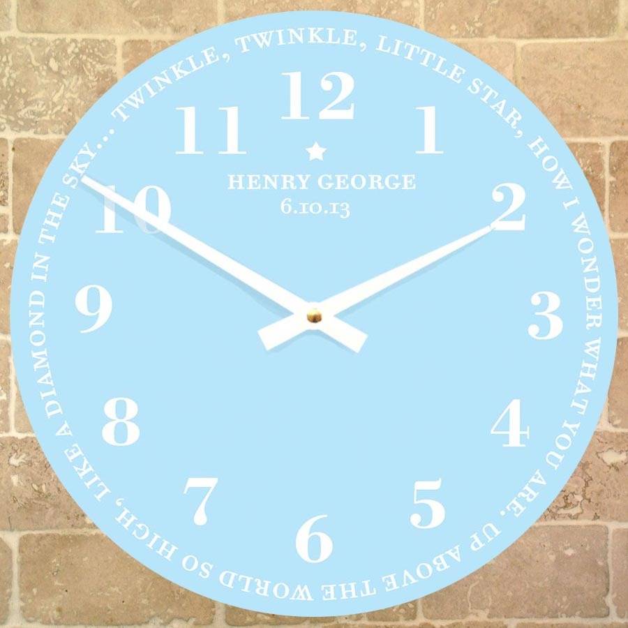 personalised nursery rhyme clock by cuteclocks  notonthehighstreet.com