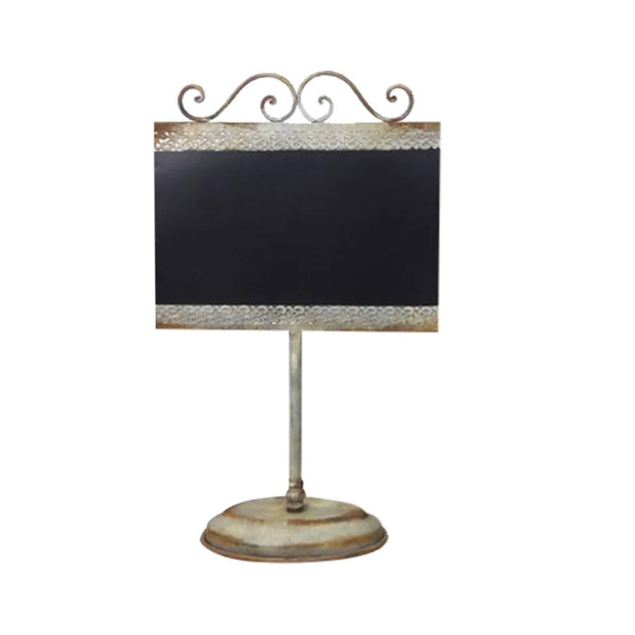 tabletop chalkboard sign by lindsay interiors