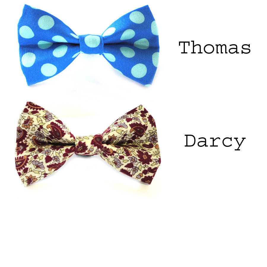 slide on dog collar bow tie by ditsy pet