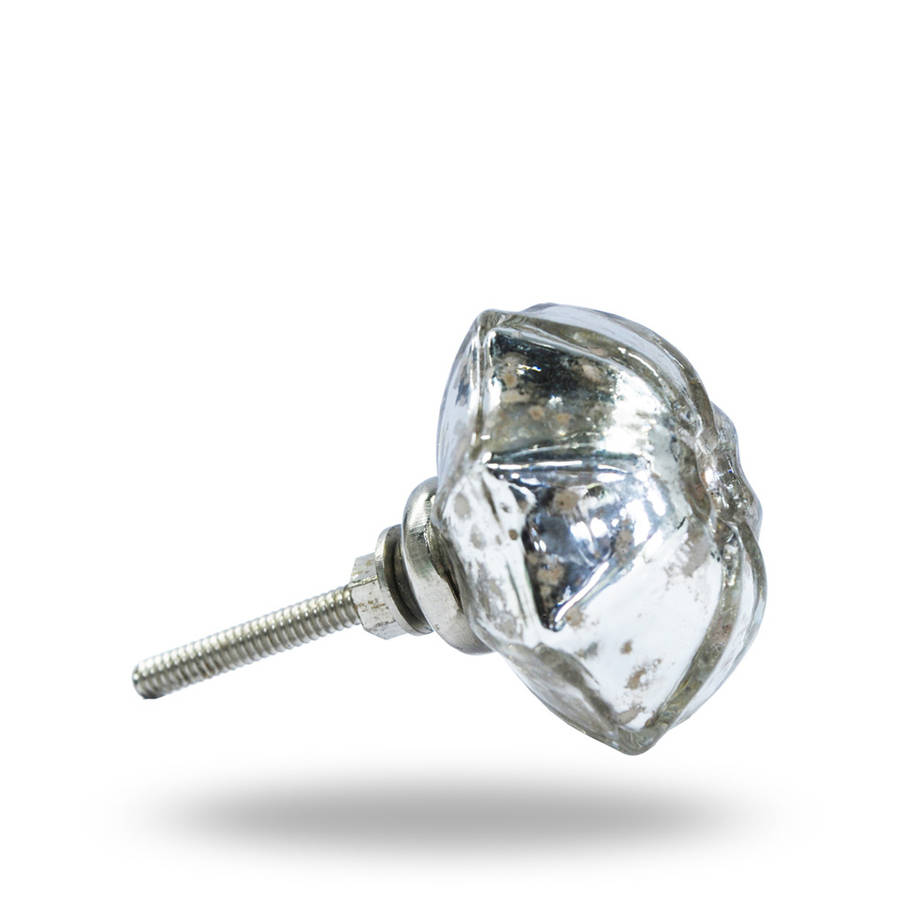 mirror glass knob ferrara by trincaferro
