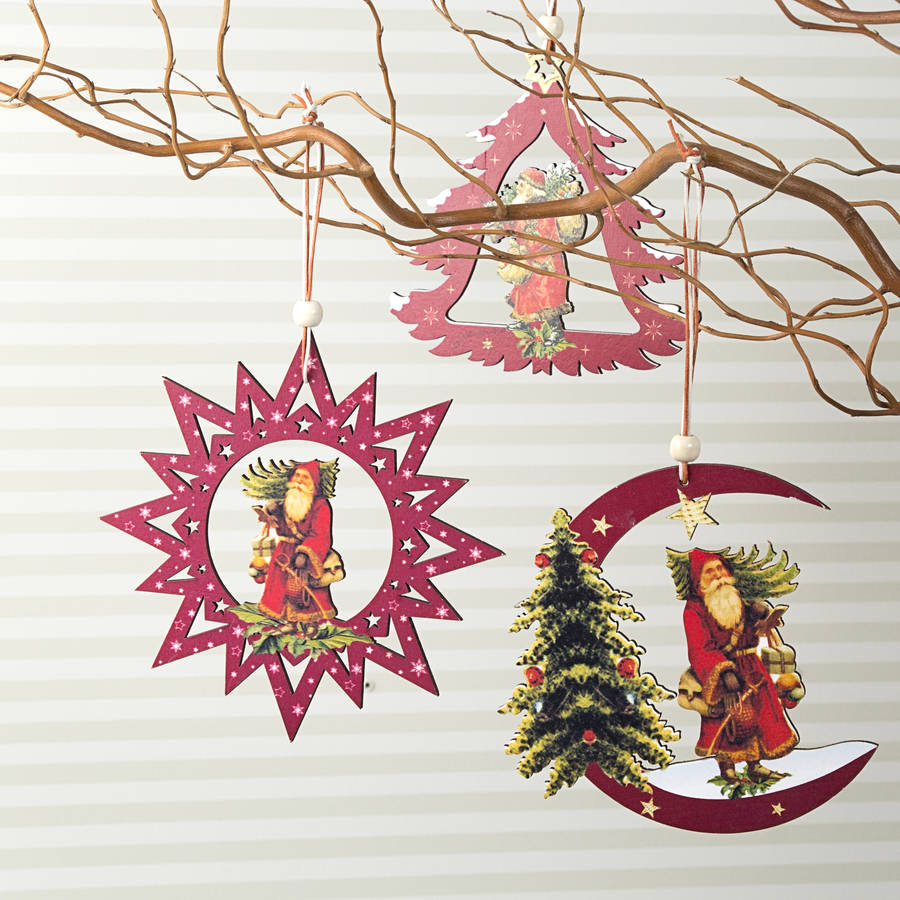 nostalgic wooden christmas tree decorations by the nostalgic wooden christmas tree decorations by the