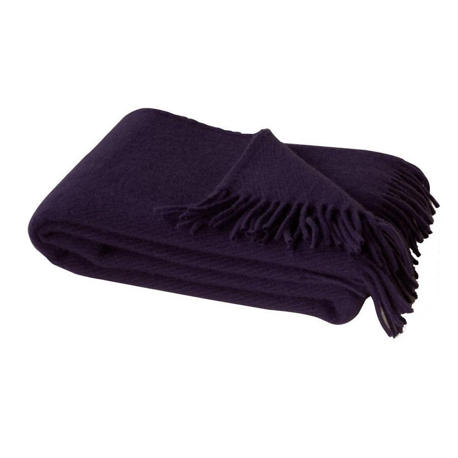 plain wool throws by jodie byrne