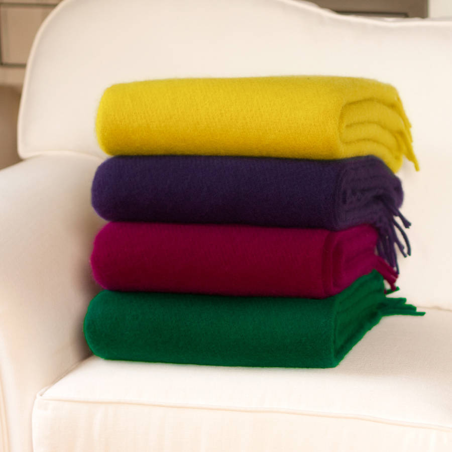 plain wool throws by jodie byrne