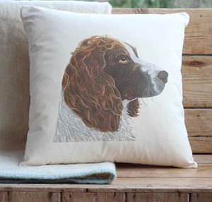 springer spaniel cushion