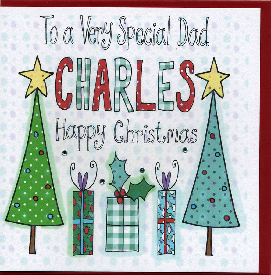 Personalised Dad Christmas Card By Claire Sowden Design Notonthehighstreet