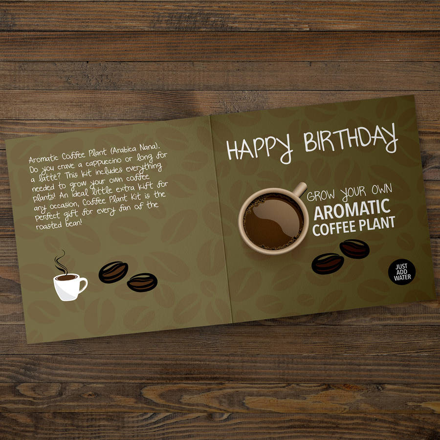 original_grow your own coffee plant birthday card