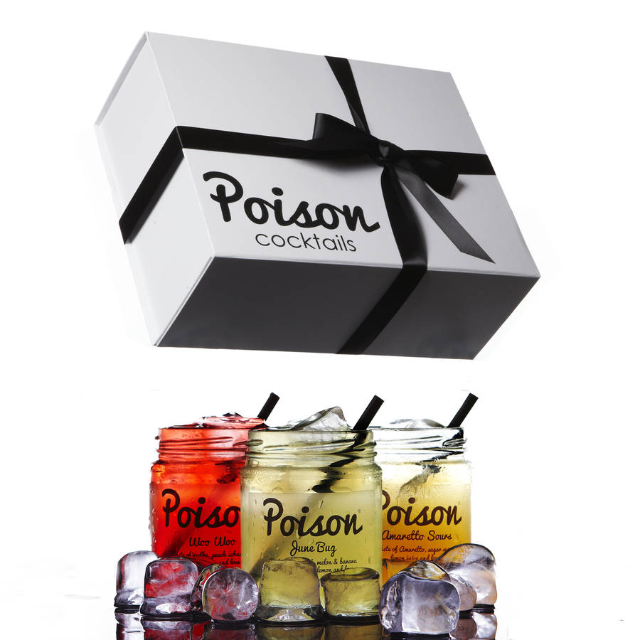 five cocktails gift box by poison cocktails