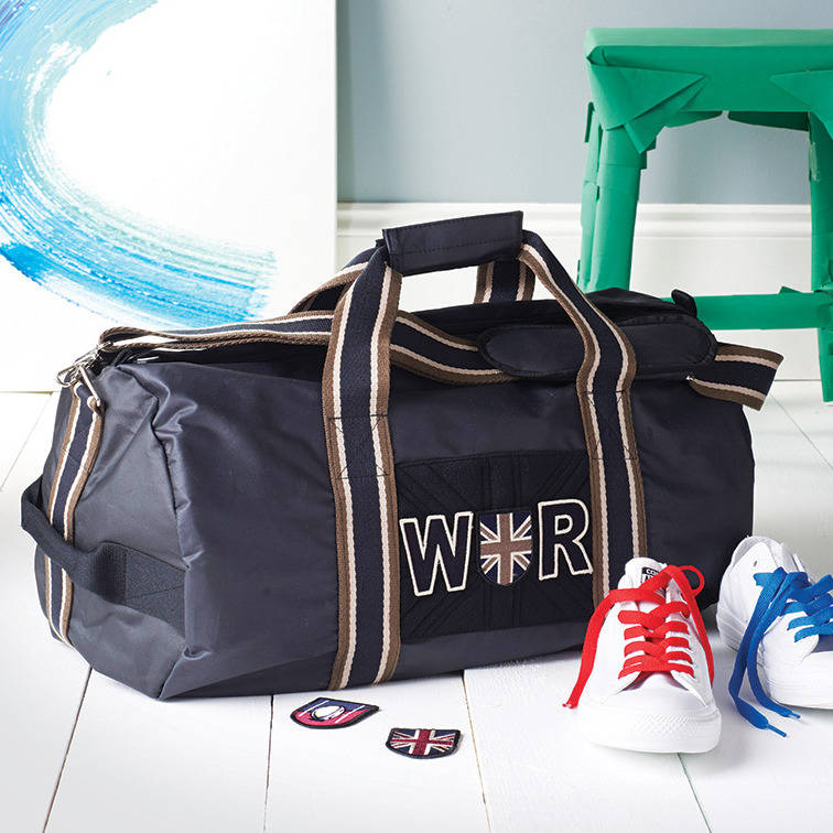 personalised vintage style kit bag by apatchy