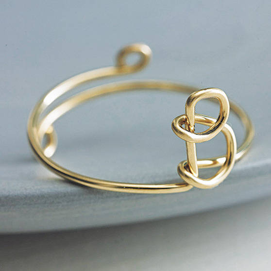 gold filled initial ring by regalrose | 0