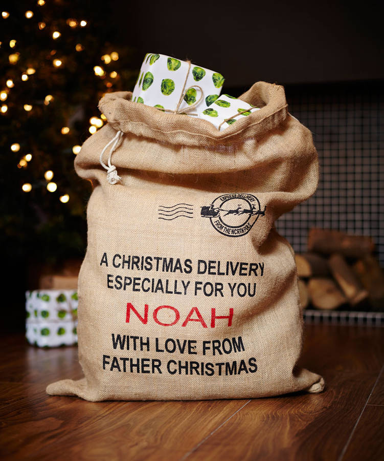 christmas hessian sacks wholesale