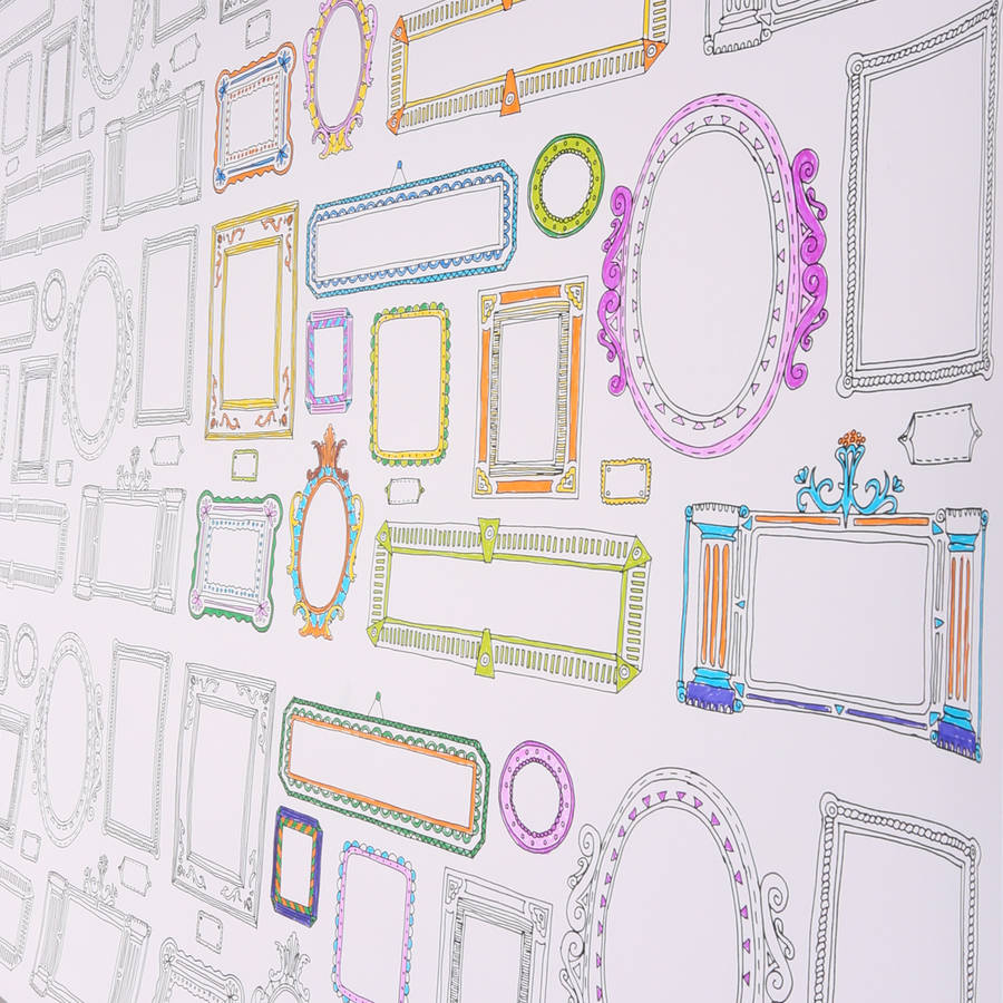 art gallery colouring poster a1 size by claire close