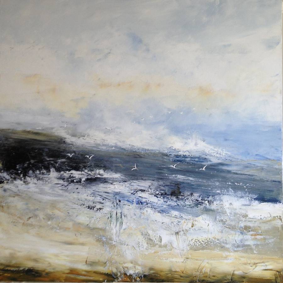 Timeless Original Abstract Seascape Painting By Stunning Seascapes 