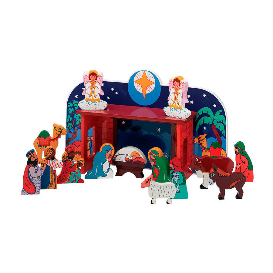 four christmas nativity sets by oskar & catie