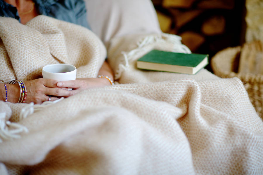 snuggle up under a cosy throw drink tea and read books by tea gift