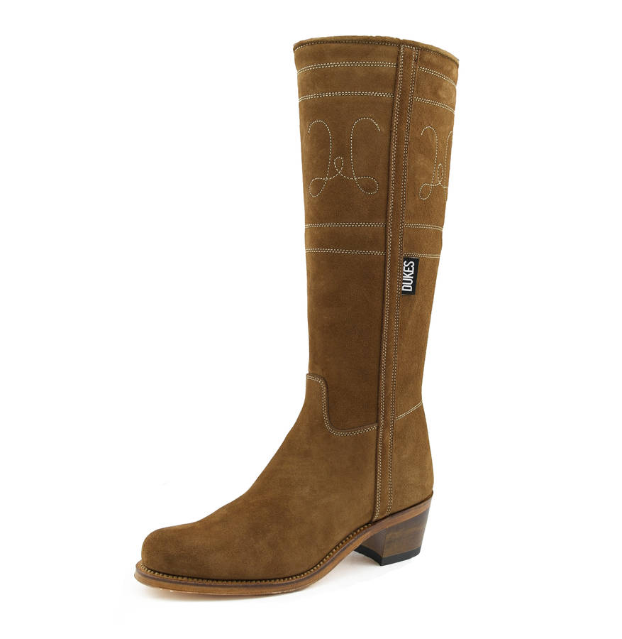 tan suede riding boots
