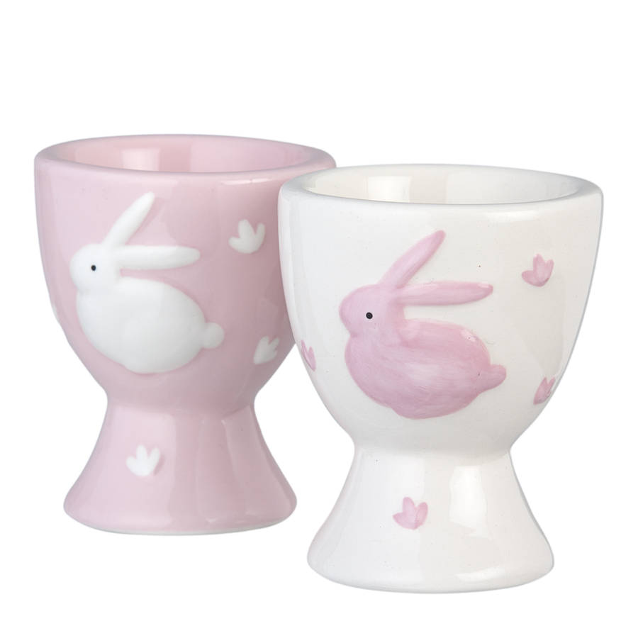white bunny rabbit egg cup by the chicken and the egg