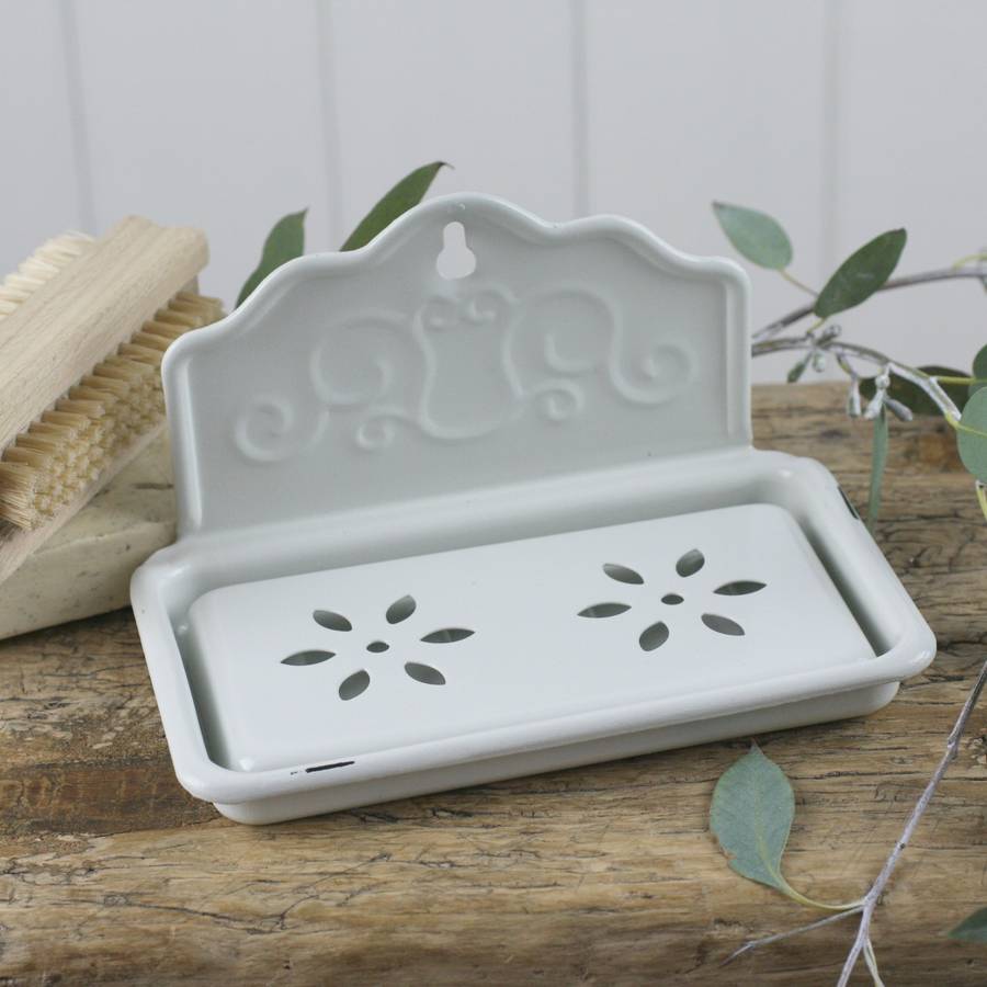 french style enamel soap dish by magpie living