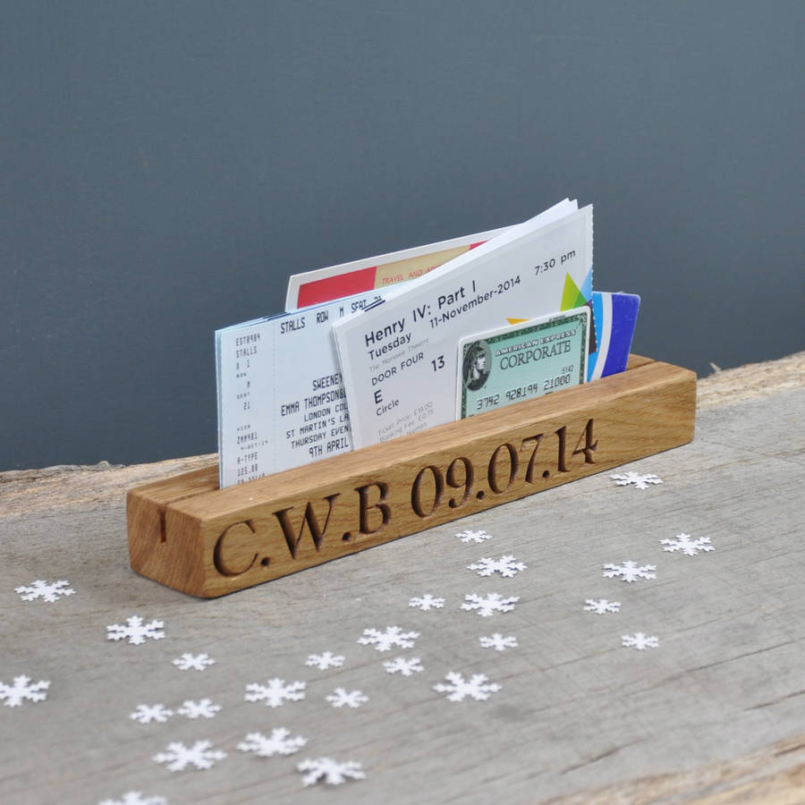 ticket holder by the oak & rope company