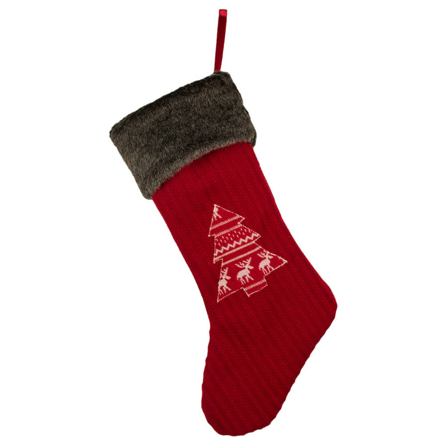 nordic knitted christmas stockings by dibor