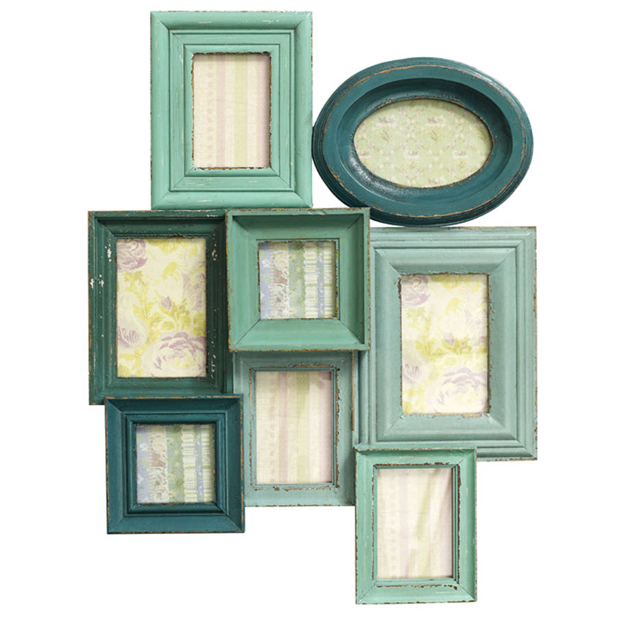 combination frame for eight pictures in two colours by out there