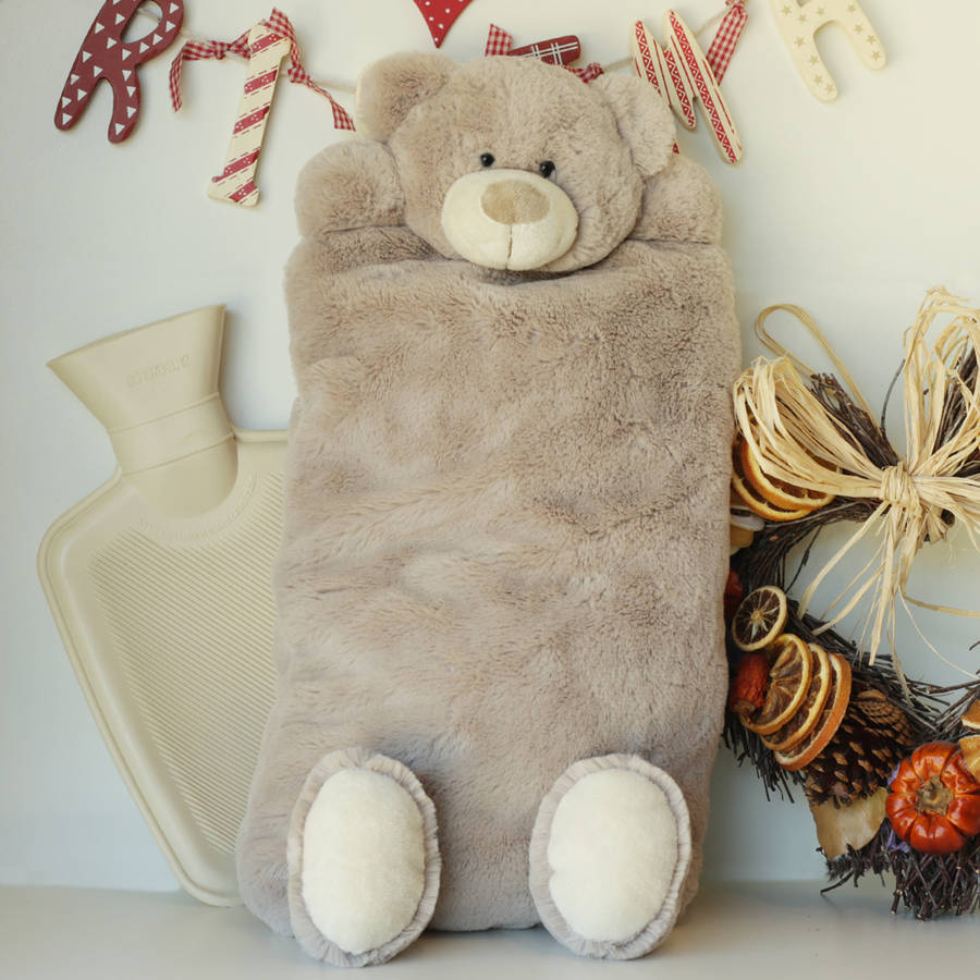 teddy hot water bottle cover by jomanda