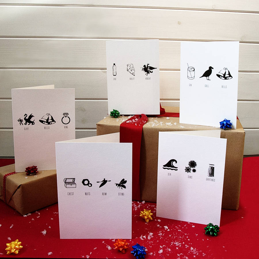 christmas card multipack by luna studio designs  notonthehighstreet.com