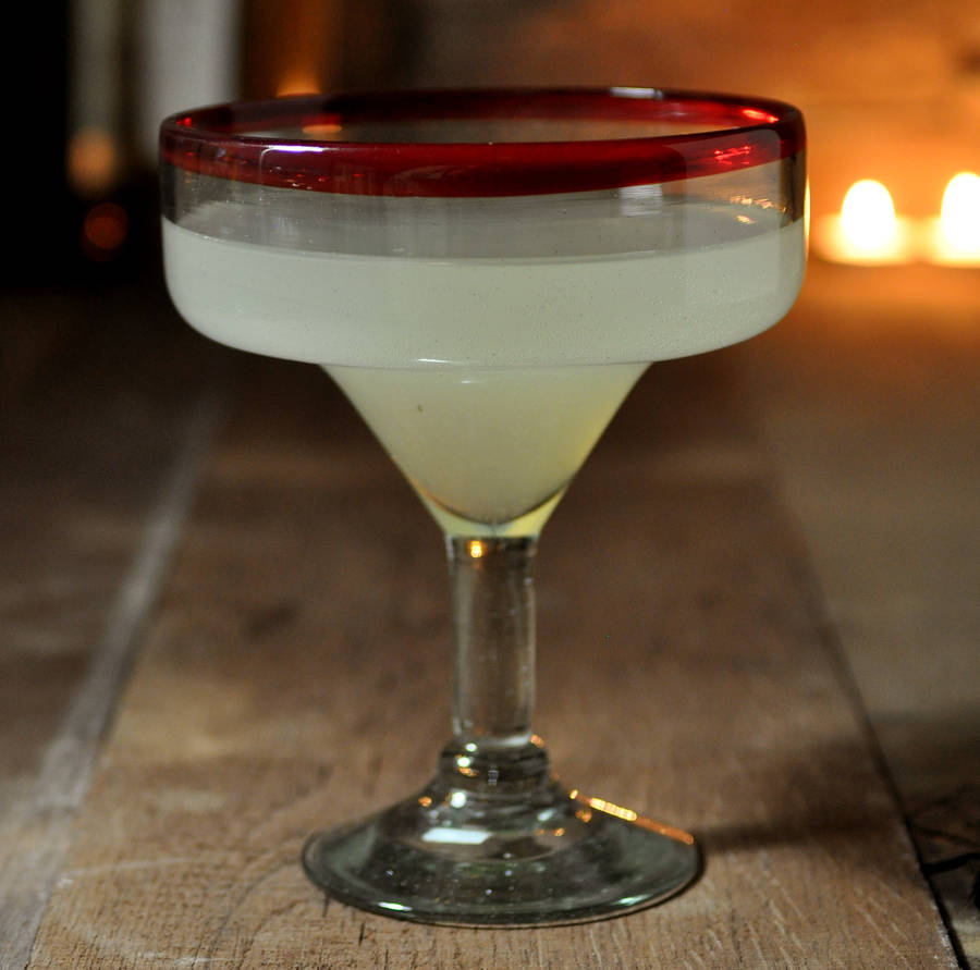 mexican margarita glass by bespoke barware