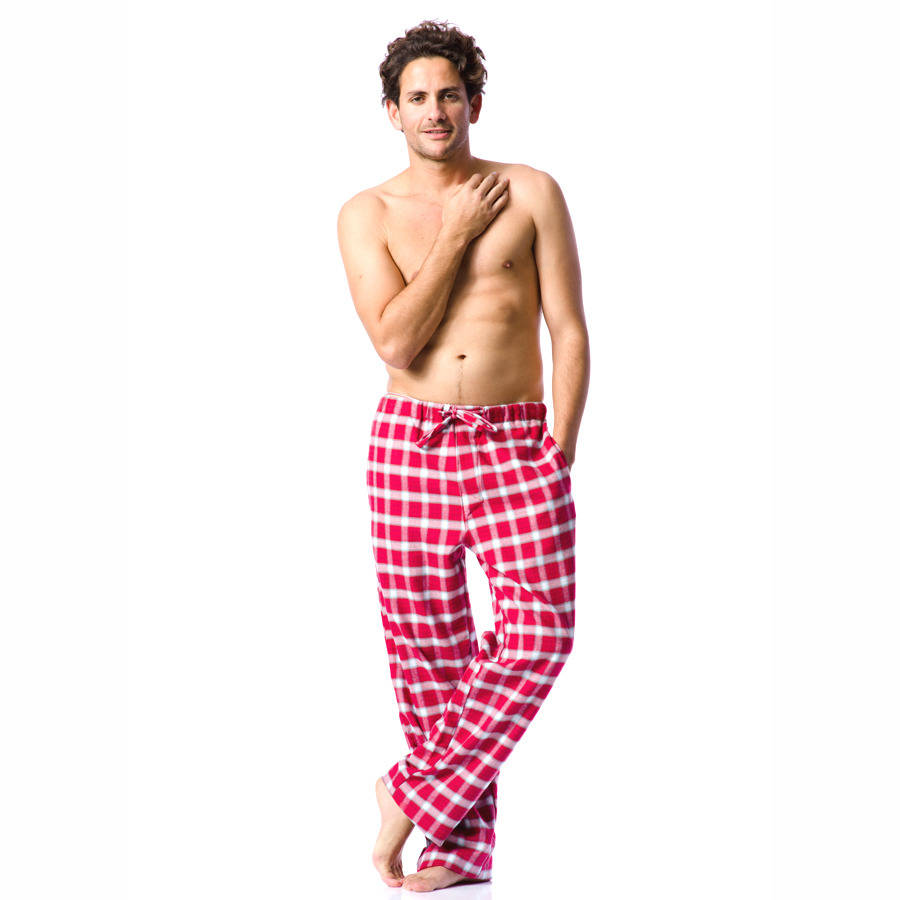 calvin klein's red check pyjama pants