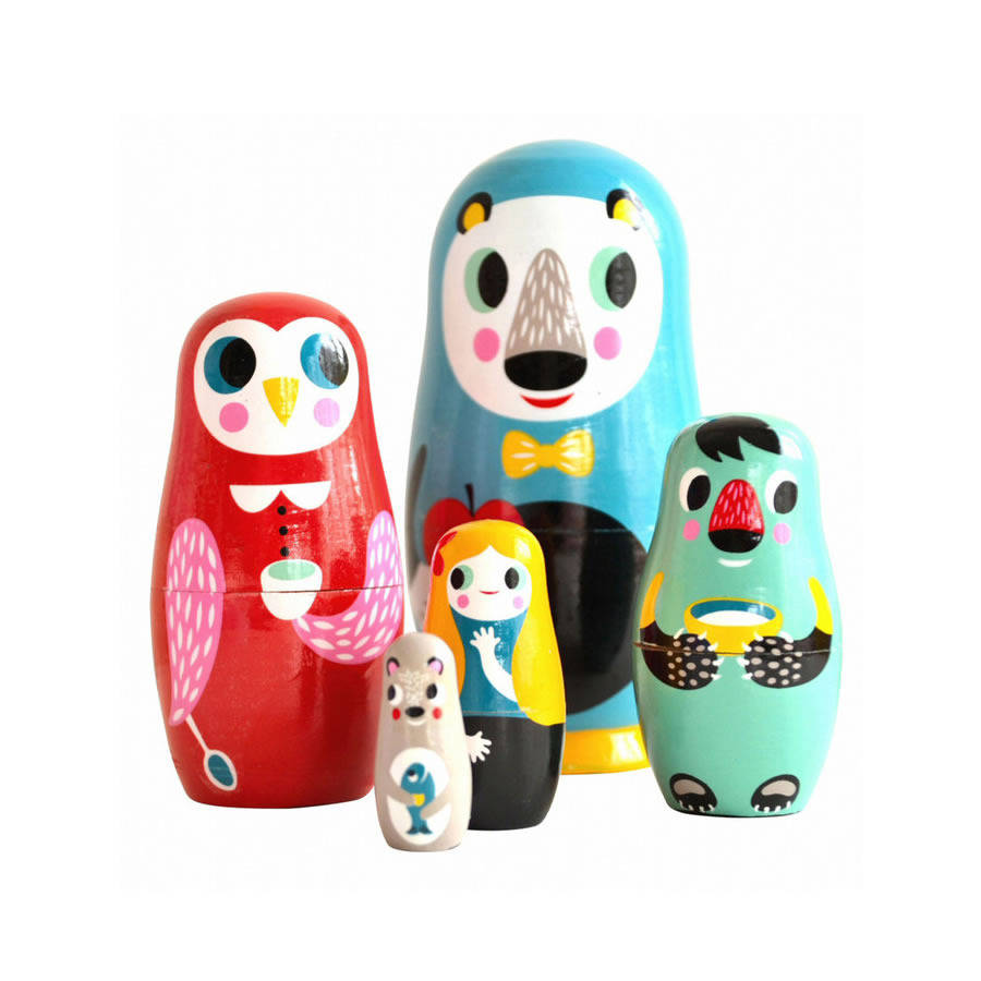 wooden nesting dolls by little baby company