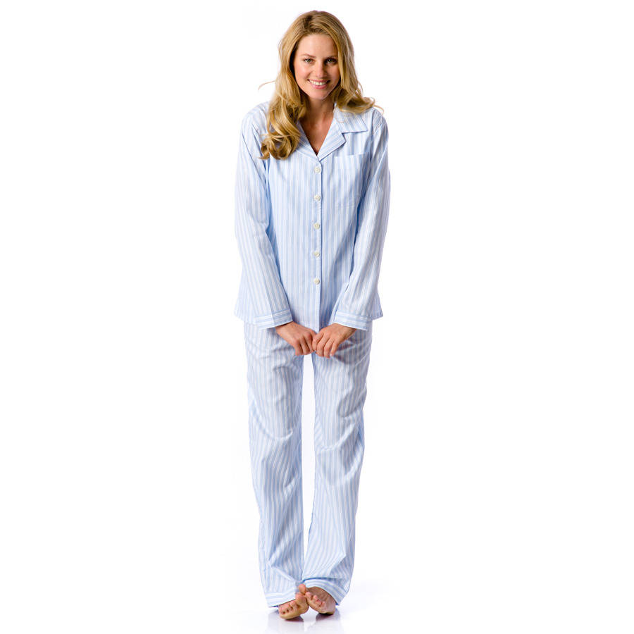 Derek Rose Striped Cotton Pajamas in Blue for Men (navy 
