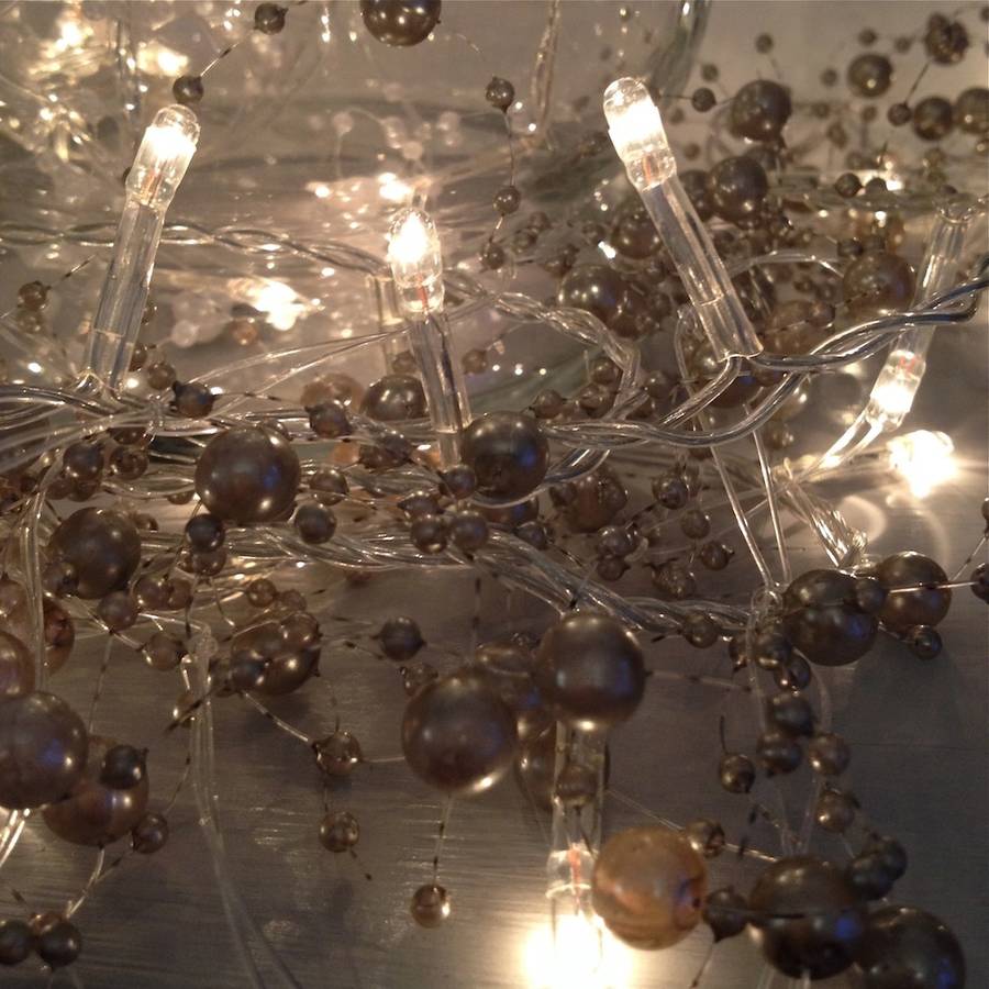 pearl fairy lights garland by violette
