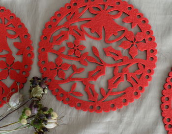 christmas felt placemat by the forest co christmas felt placemat by the forest co