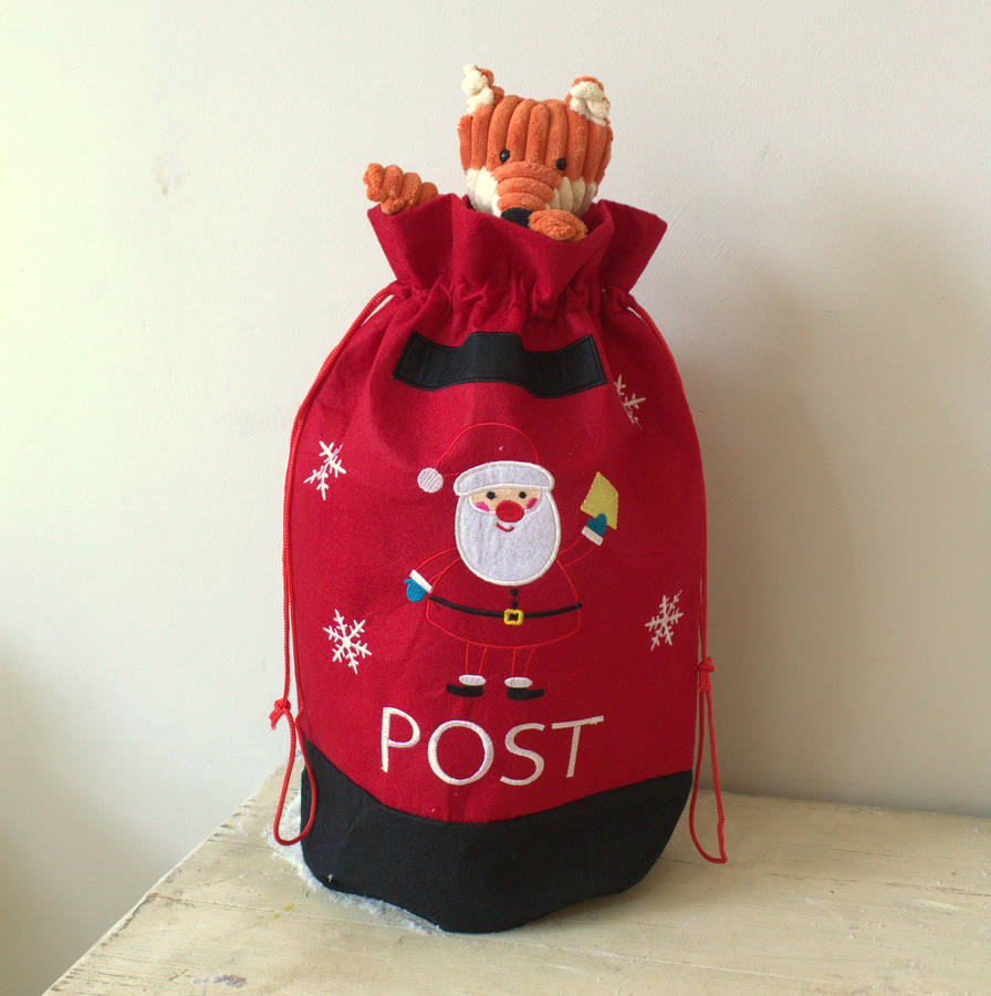 post box gift bag/sack by little ella james