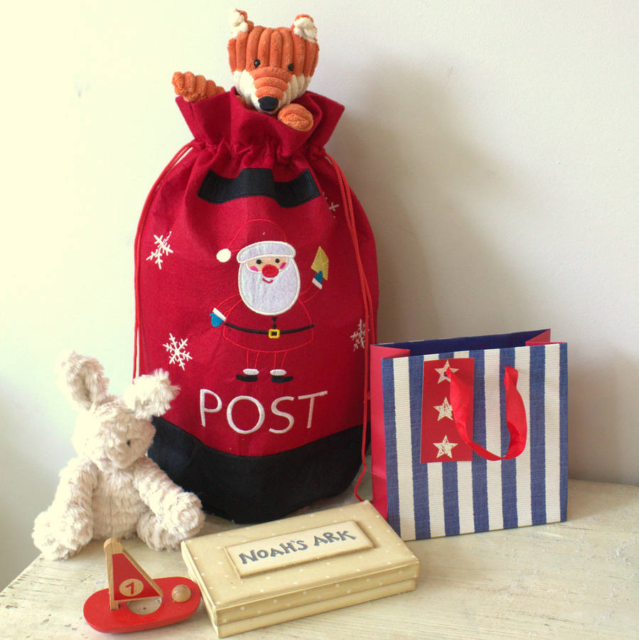 post box gift bag/sack by little ella james