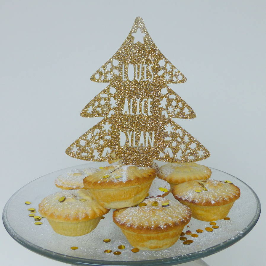personalised christmas tree cake topper by miss cake personalised christmas tree cake topper by miss cake