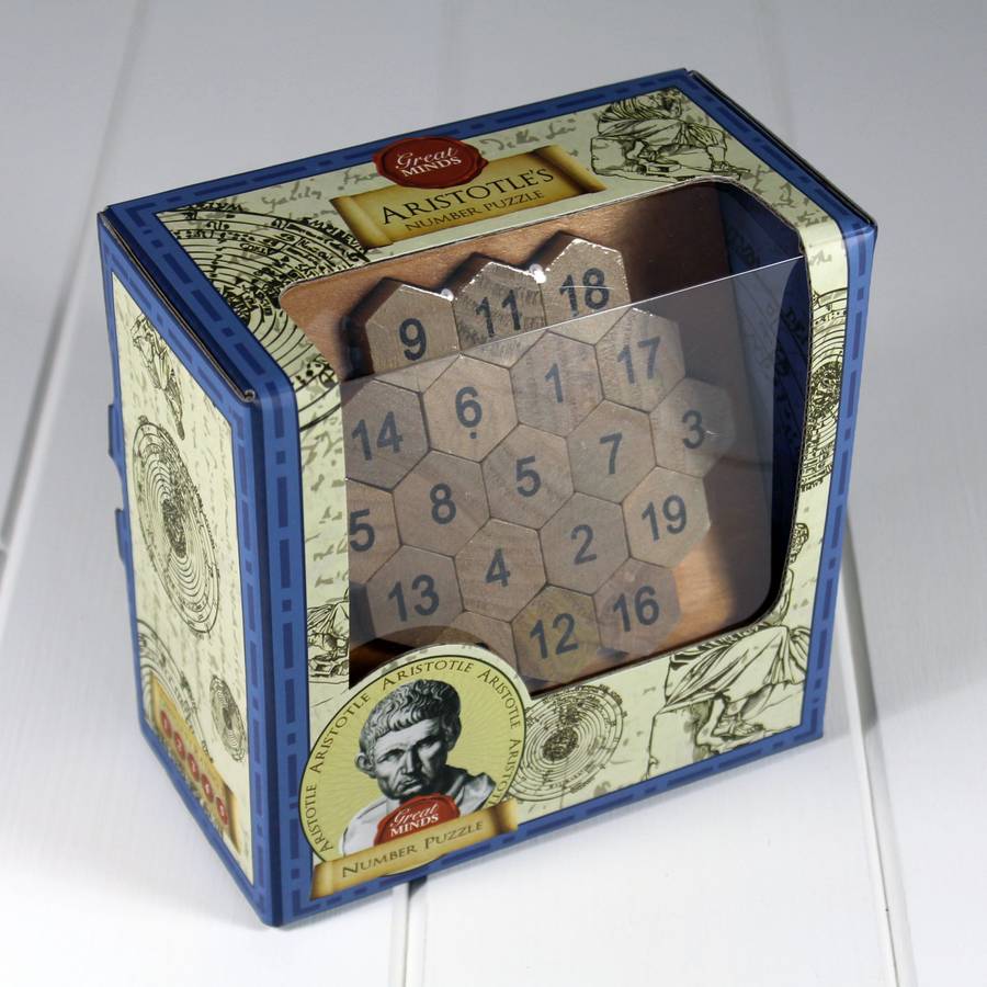 aristotles wooden number puzzle by nest | notonthehighstreet.com