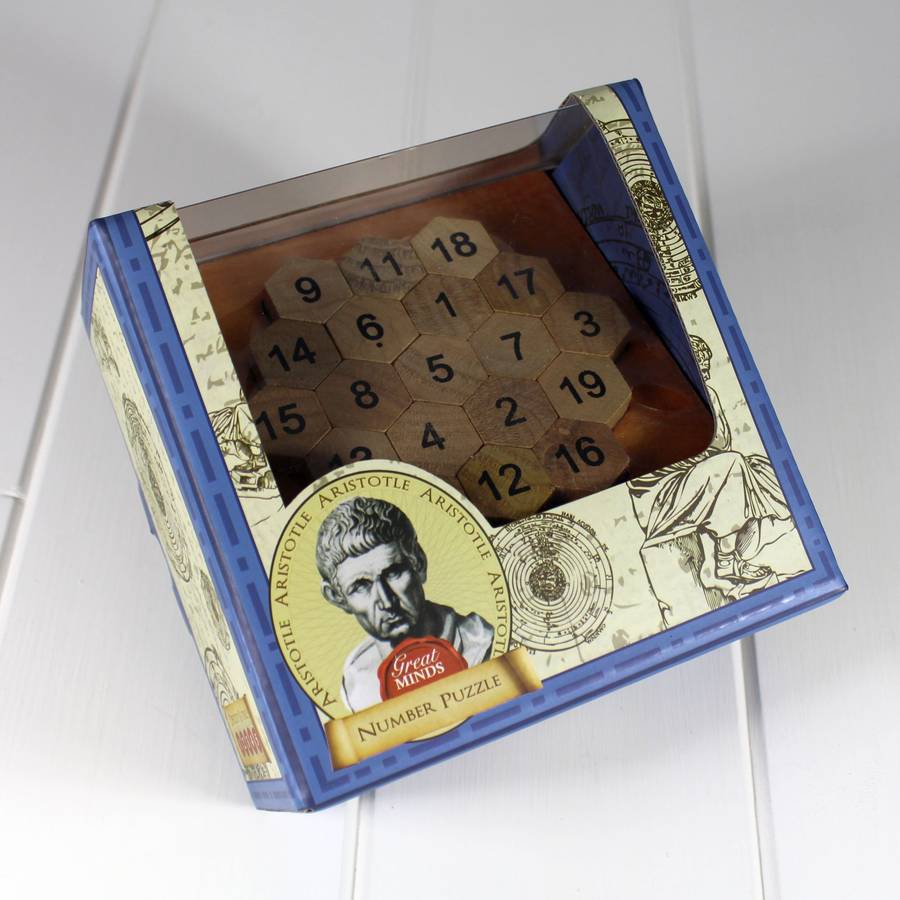 aristotles wooden number puzzle by nest | notonthehighstreet.com