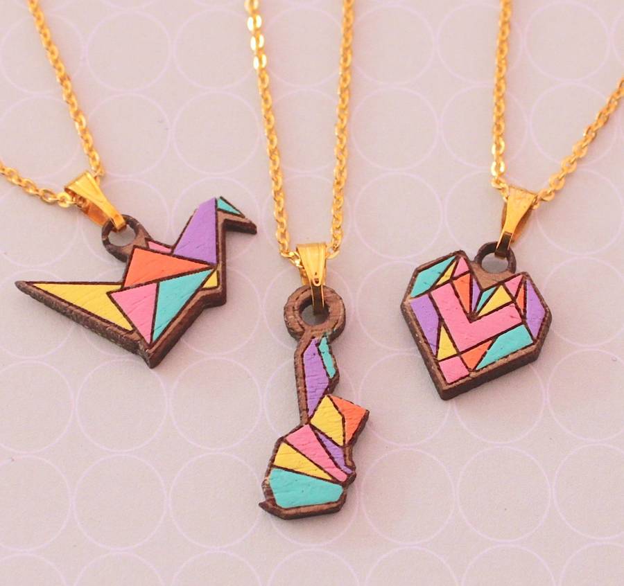 origami necklace by lucy loves neko
