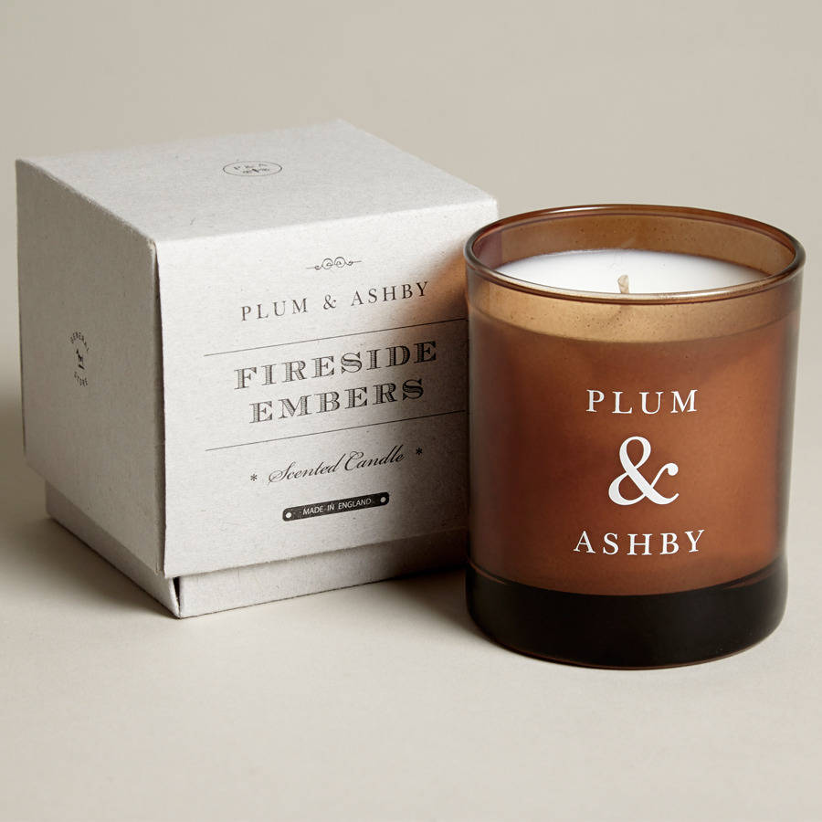 fireside embers candle by plum & ashby